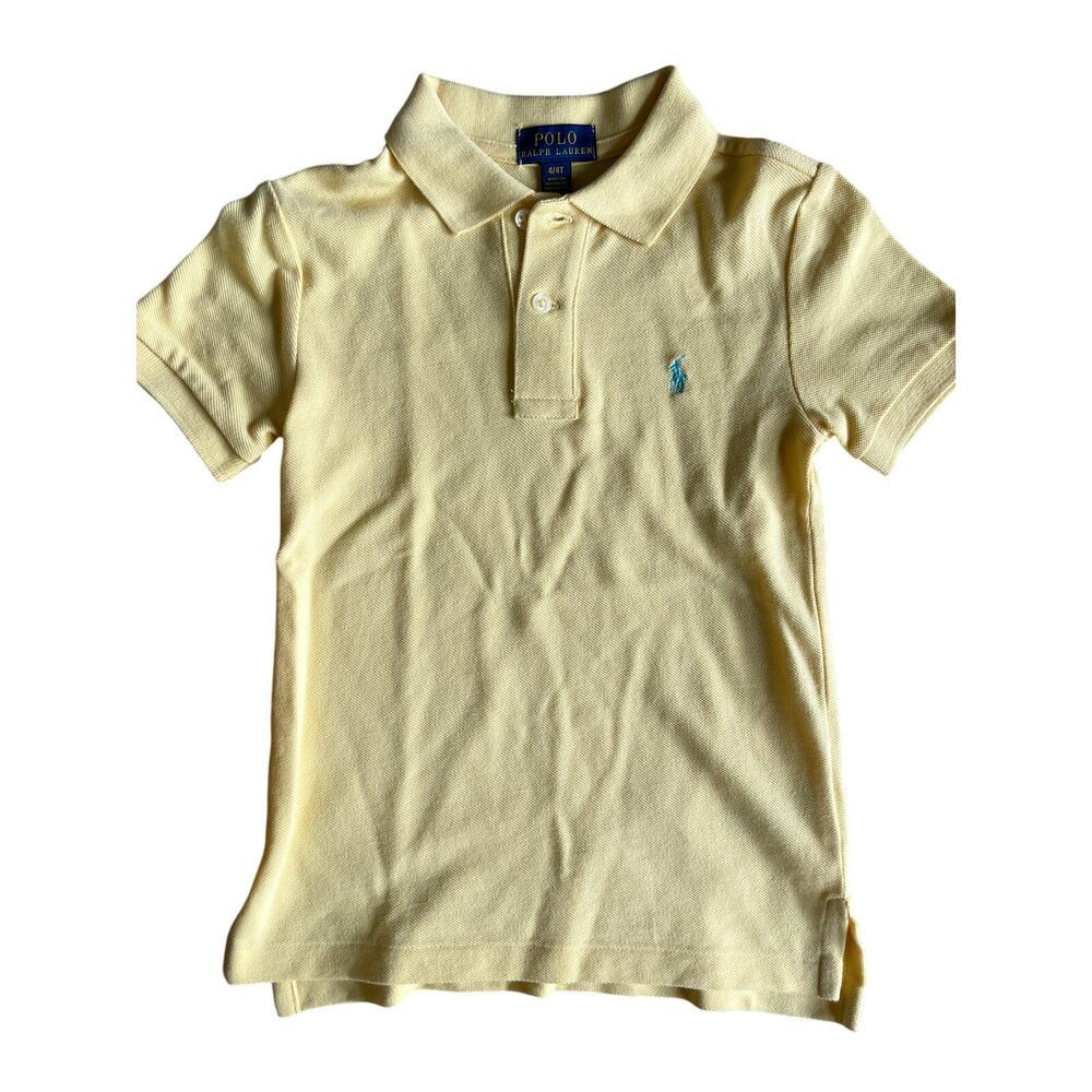 Toddler Boy's Butter Yellow Polo Ralph Lauren Polo Shirt Size 4T